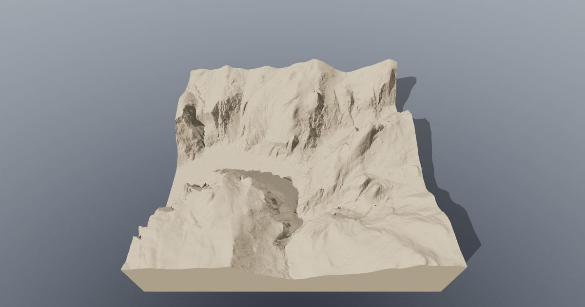 Yosemite Valley and Half Dome relief
