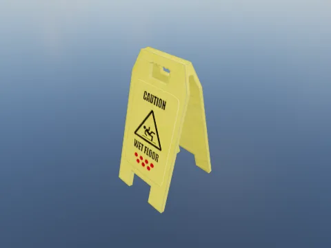 Wet floor sign