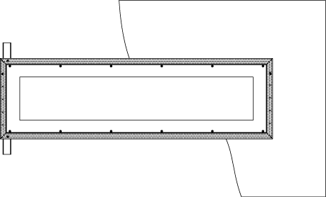 Cut-thru view dimensional drawing